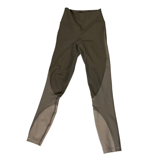 YPB Pants - YPB sculptLUX High Rise Colorblock Leggings Olive Tan XXS Short Abercrombie